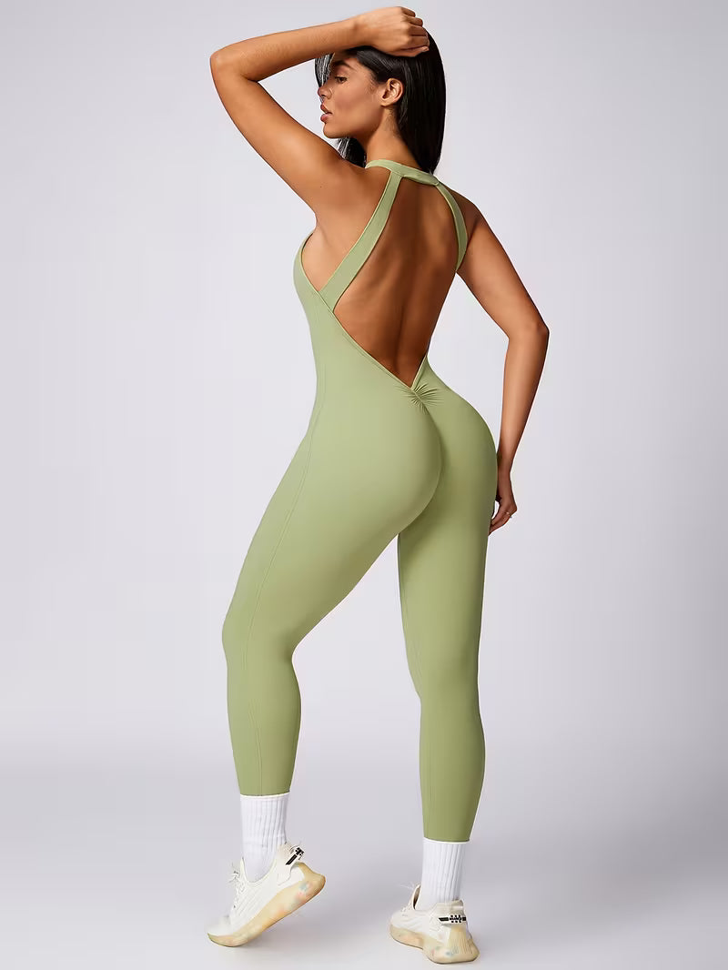 AMUA The Sculpt Bodysuit Matcha
