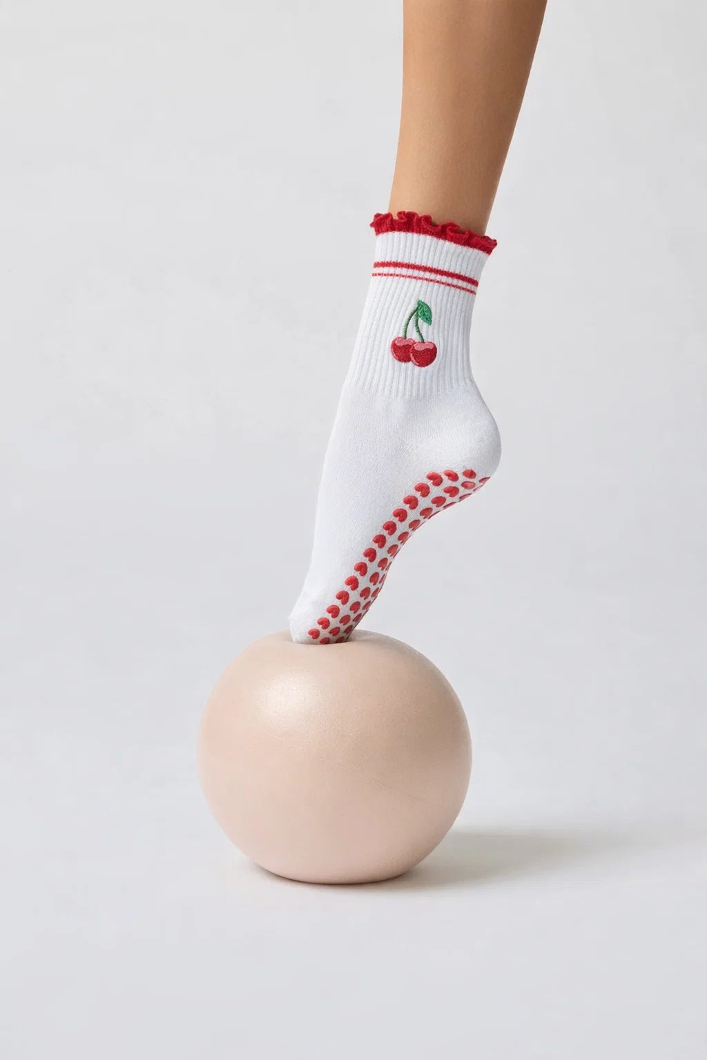 AMUA Pilates Cherry Sock