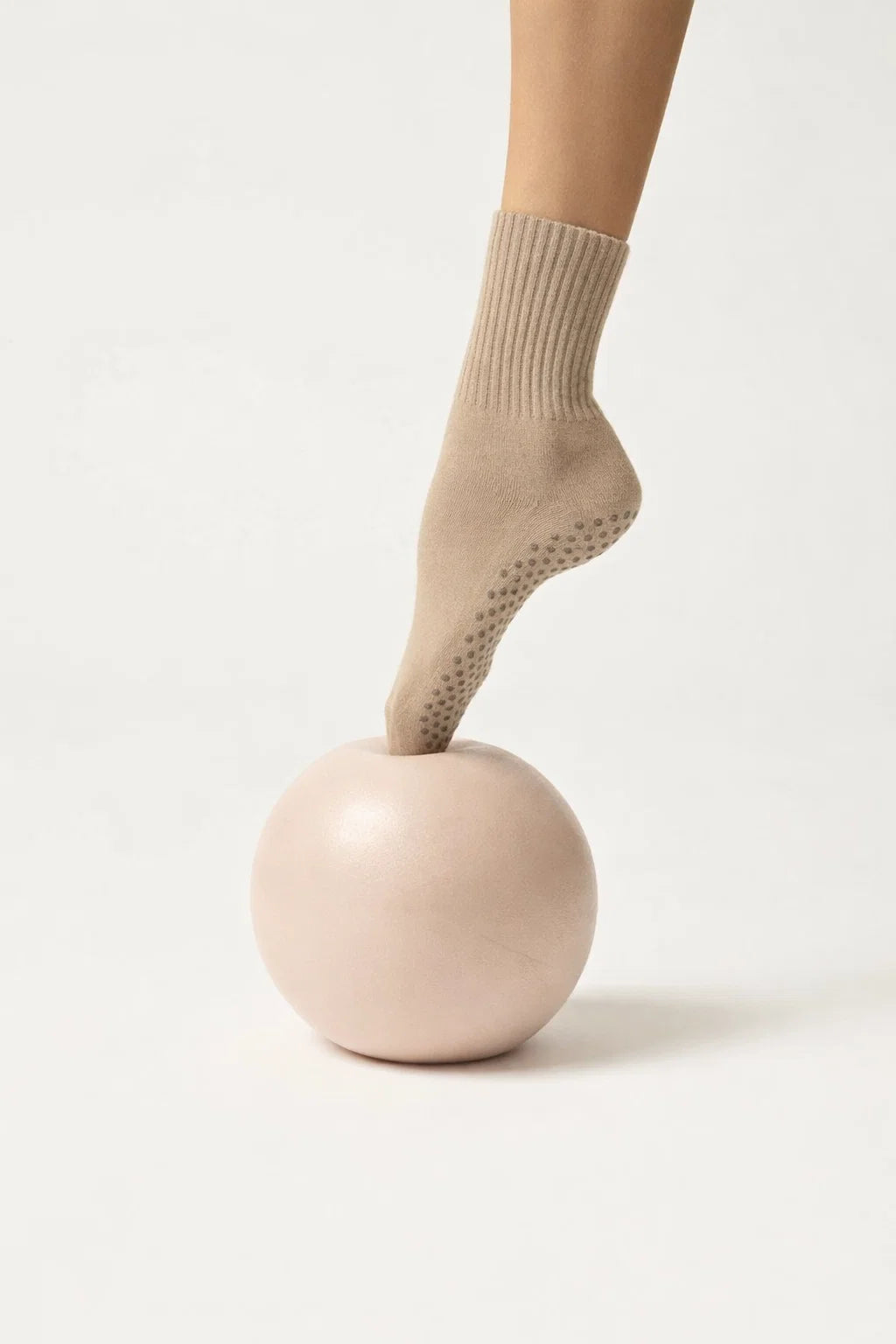 AMUA Pilates Beige Sock